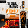 Promotional graphic for Ghost Face the Series, featuring a bottle of Ghost Face Bloodier whiskey, a black box with the Ghost Face logo, and horror-themed text over a distressed white wall and orange citrus imagery. Click the image to sign up for the mailing list. Copyright notice Ghost Face is a registered trademark of Fun World Div., Laster Unlimited, Inc. All Rights Reserved. Ghost Face protected under worldwide copyright registration, and is the exclusive property of Fun World Div., Easter Unlimited, Inc