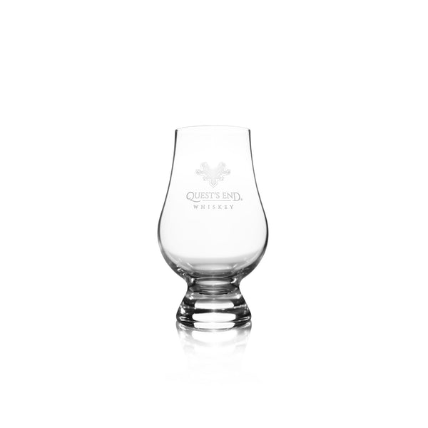 Quest's End Whiskey Glencairn Glass