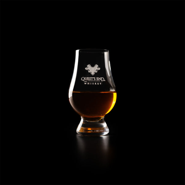 Quest's End Whiskey Glencairn Glass